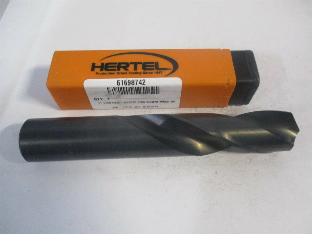 (61698742) 1" x 4" x 6" OAL 118° Spiral HSS Screw Machine Drill Bit