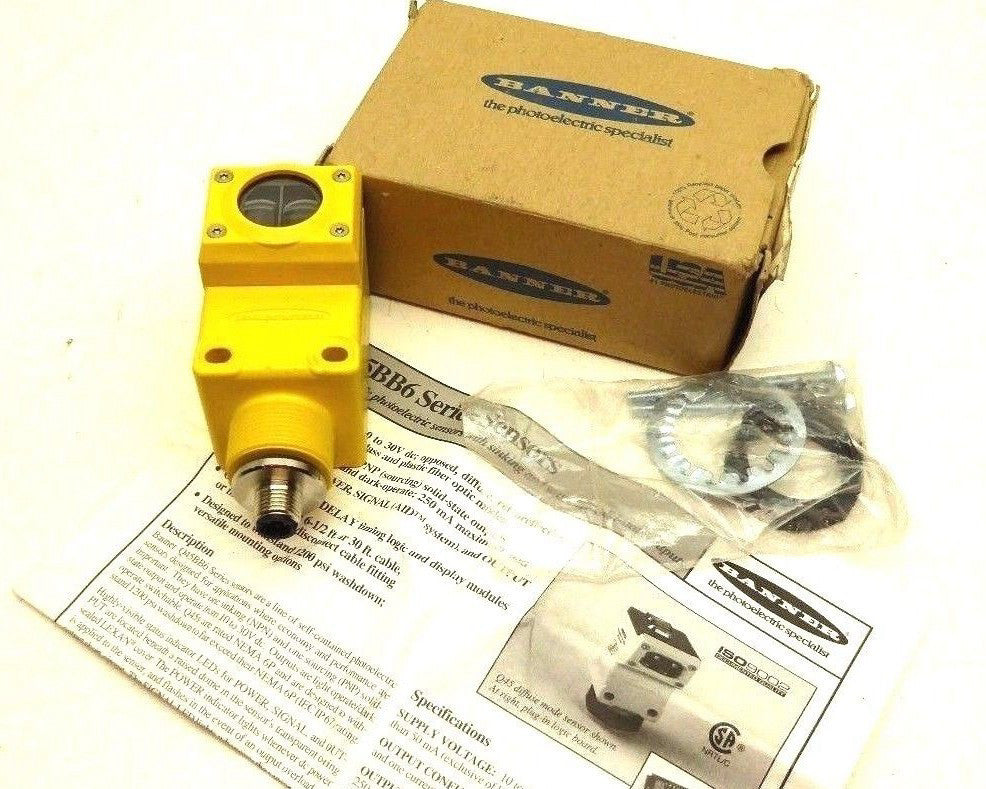 Banner Q45BW22CV4Q1 Q45 Series Convergent Focal Point *NEW IN BOX