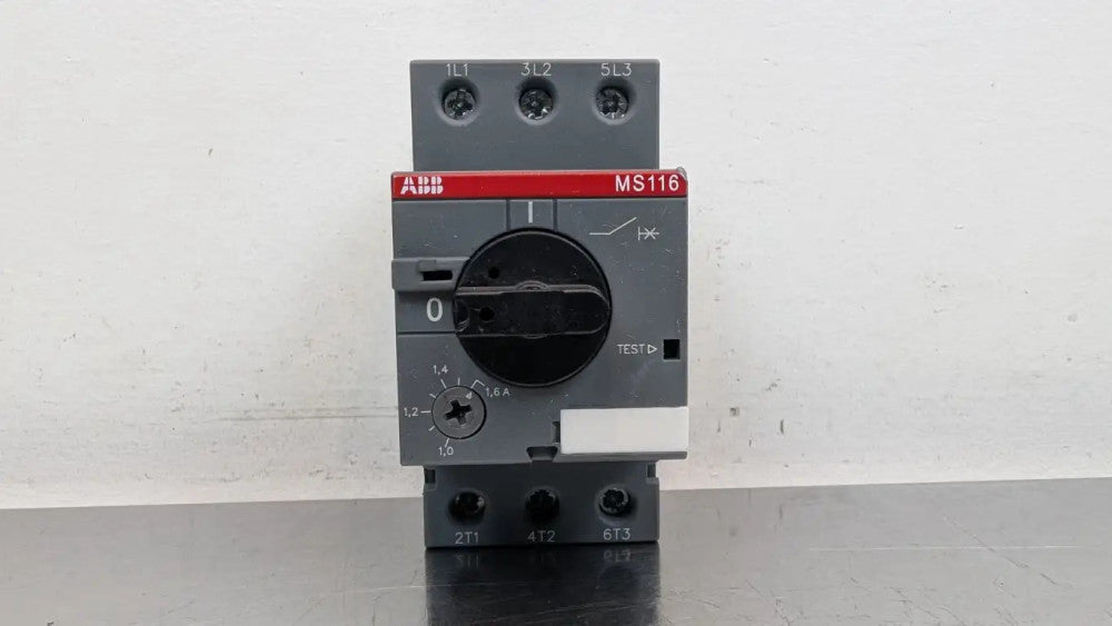 ABB 1SAM250000R1006 Manual Motor Starter MS116-1.6 120/240/480/600VAC 1.0-1.6A