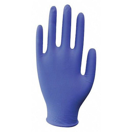 Condor 2Xlz6 Disposable Gloves, Nitrile, Powder-Free, 3 Mil, Blue, S (Size 6),