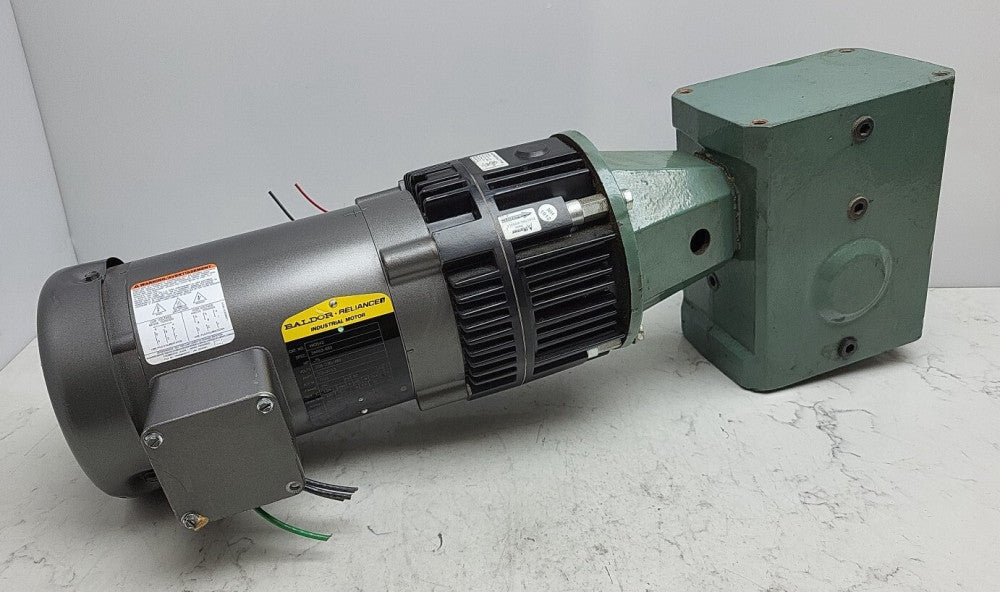 Baldor VM3542 3/4 Hp Motor Warner EM-50-40 Output Clutch Hytrol 4A Gear Reducer