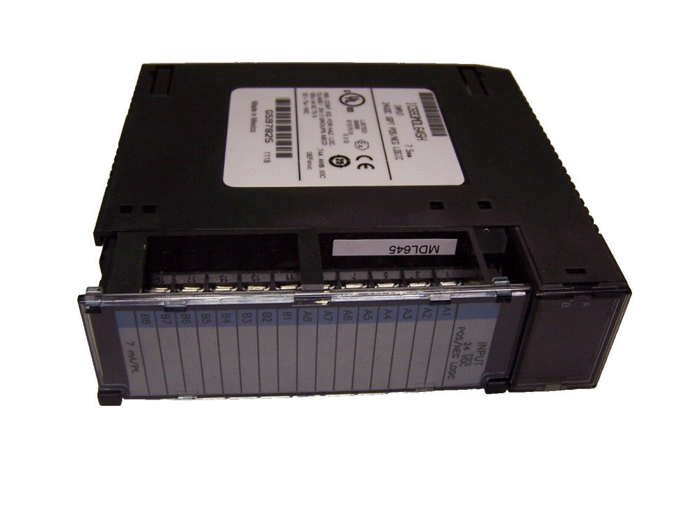 GE FANUC INPUT MODULE 7.5mA 90-30 SERIES 24 VDC 16 PT POS/NEG LOGIC IC693MDL645H