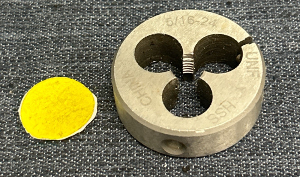 UNBRANDED HSS ADJUSTABLE ROUND SPLIT DIE 5/16-24 UNF