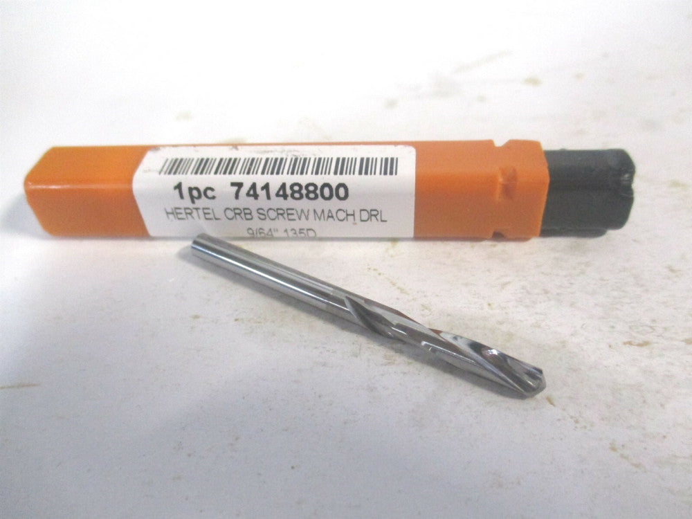 (74148800) 9/64" x 15/16" x 1-15/16" 135° Spiral Carbide Screw Machine Drill Bit
