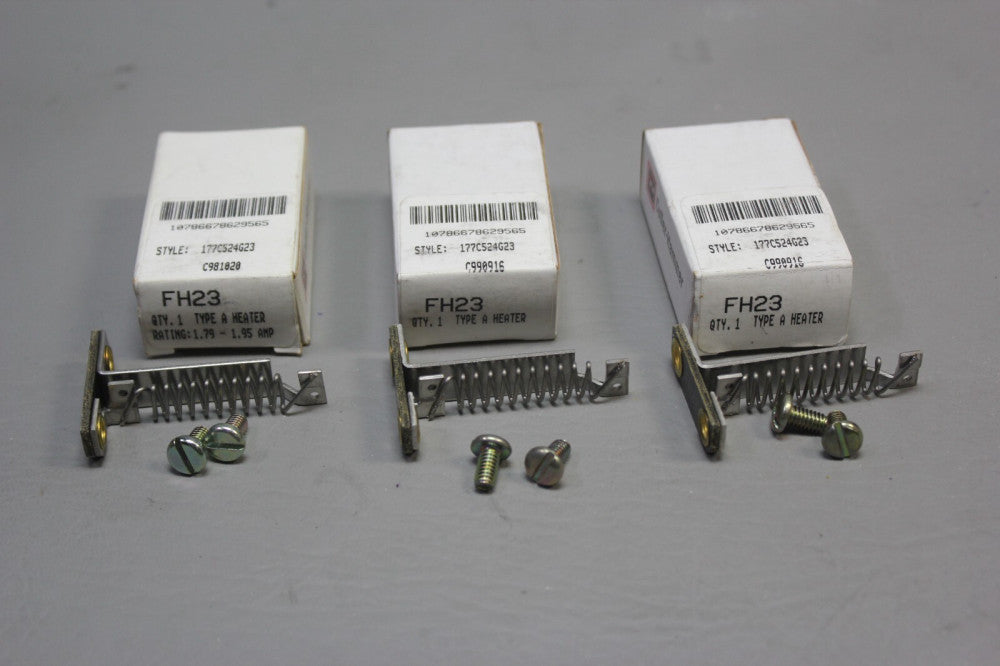 3 NEW CUTLER HAMMER THERMAL UNIT OVERLOAD HEATER HEAT COIL FH23