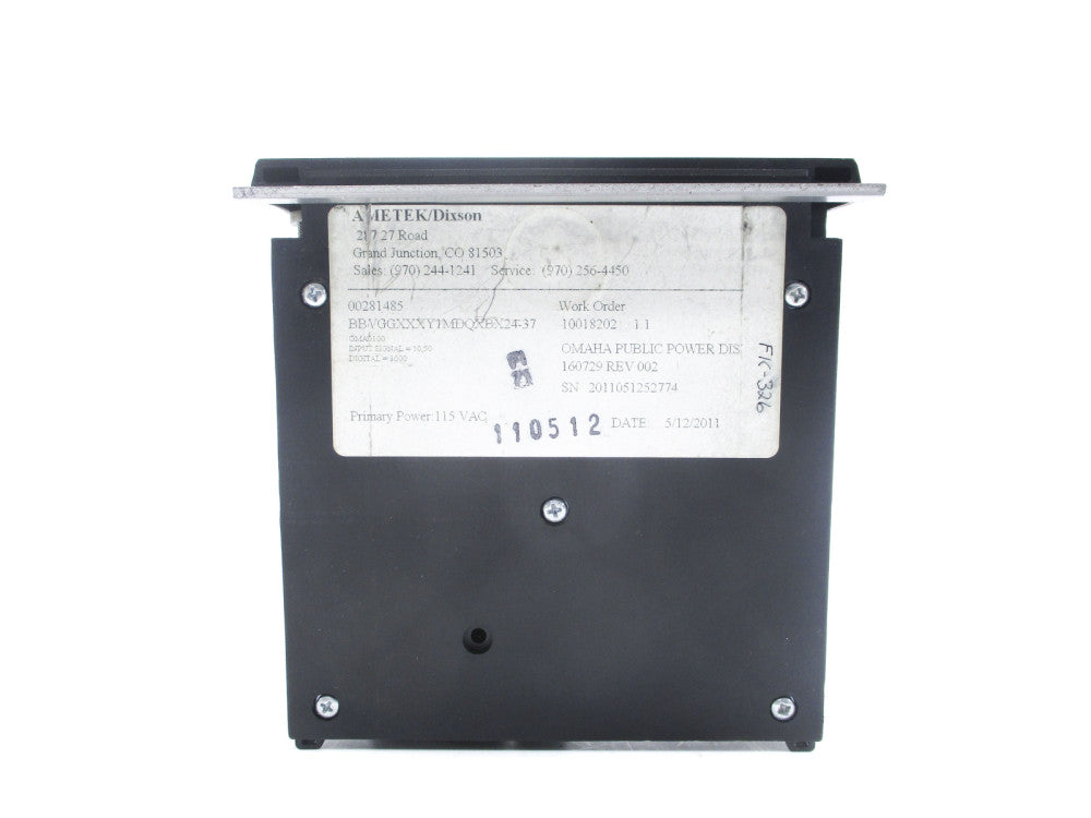 AMETEK BBVGGXXXY1MDQXBX24-37 0-3000GPM UNMP