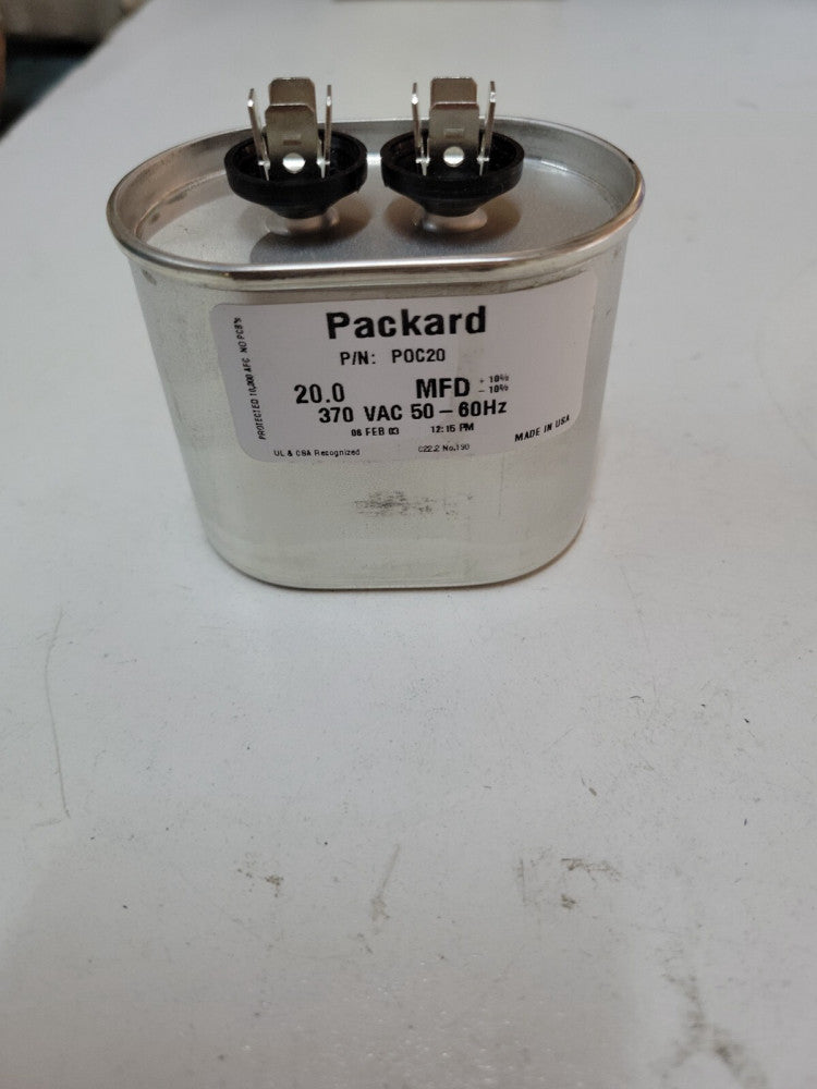 20 MFD 370 Volt VAC GE Genteq Capacitor Run Oval