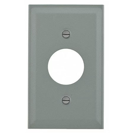 Hubbell Wiring Device-Kellems Hbl3027aeiv Single Receptacle Cover,Ivory