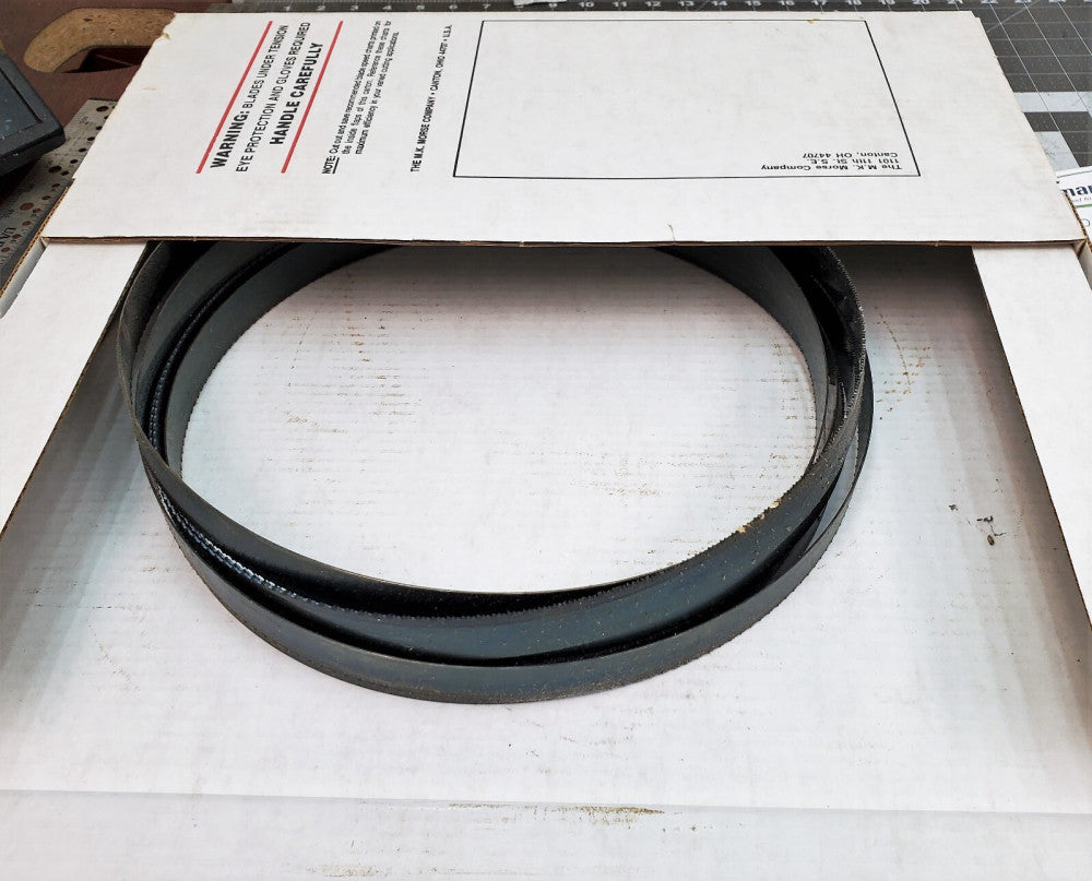 9' 6" x 1" x 35 Carbon Hard Edge Flex Back 14R Raker MORSE Band Saw Blade [A5TP