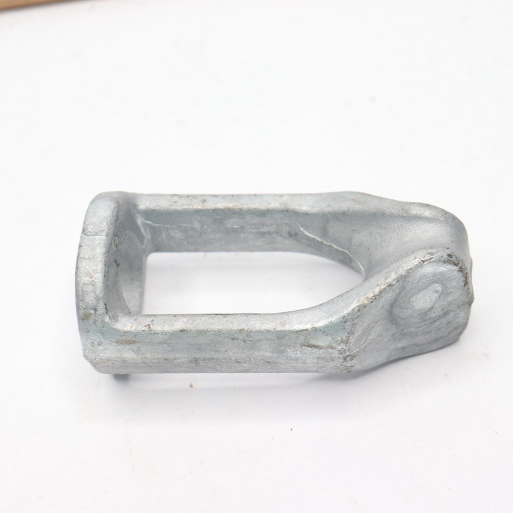 Straight Thimble Bolt Eyelet Gray 4"