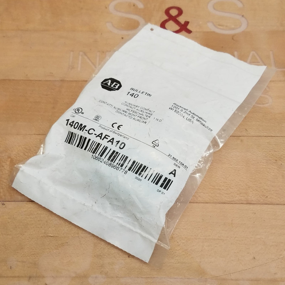 Allen Bradley 140M-C-AFA10 Auxiliary Contact, Series A - NEW