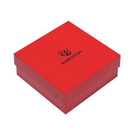 Wheaton W651605 Cryofile,Cryogenic Box,Red,Pk15