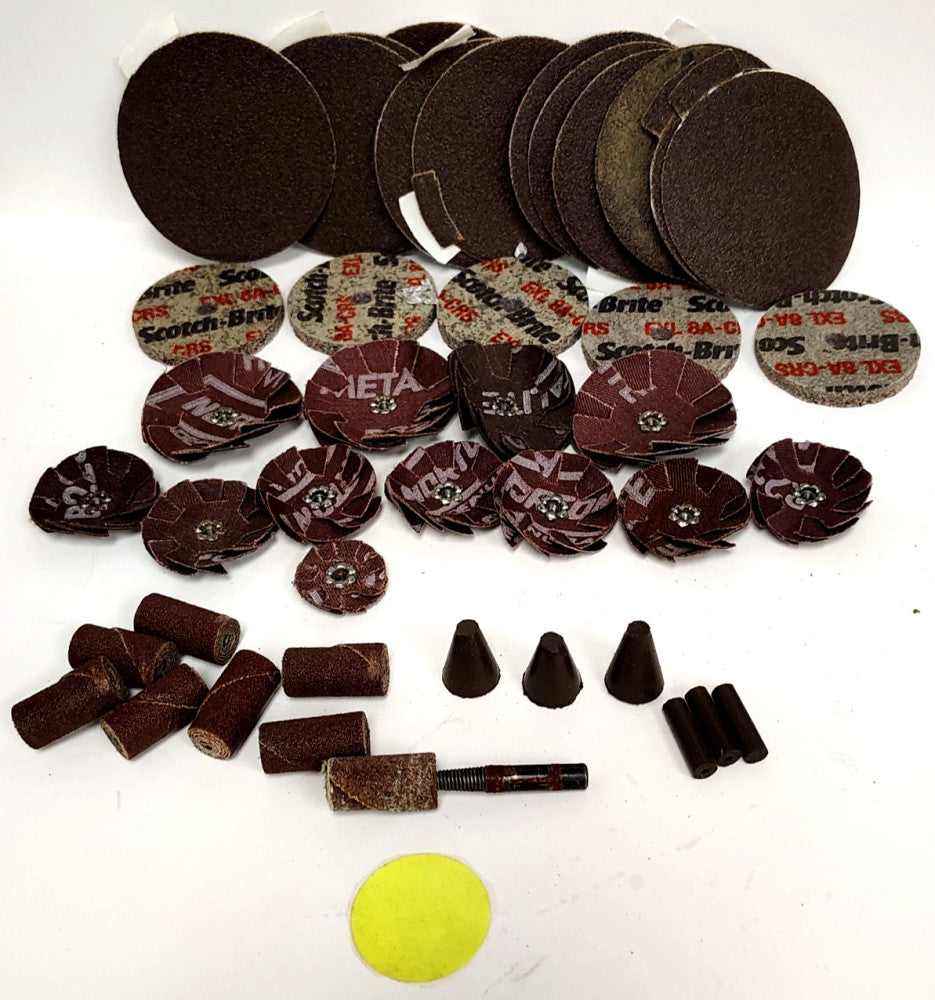 ASSORTMENT LOT OF ABRASIVE DISCS & CARTRIDGES ***LOT OF 42****