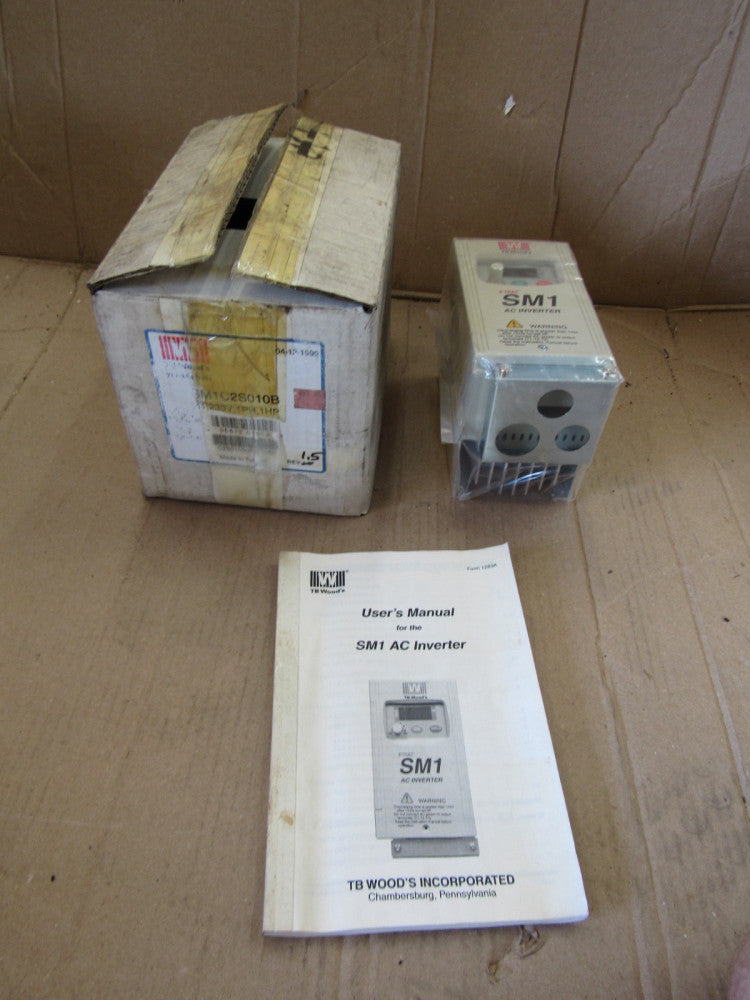 TB WOODS SM1C2S010B AC INVERTER 1HP 230V-IN 1PH 230V-OUT 3PH 1.6KVA 4.2A NEW !!!