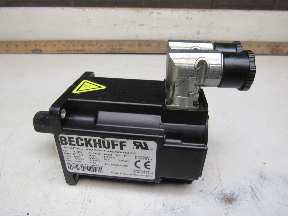 BECKHOFF SERVO MOTOR AM3041-0E00-0000 0.99KW 6000RPM 400VAC NEW NO BOX !! M/O !!