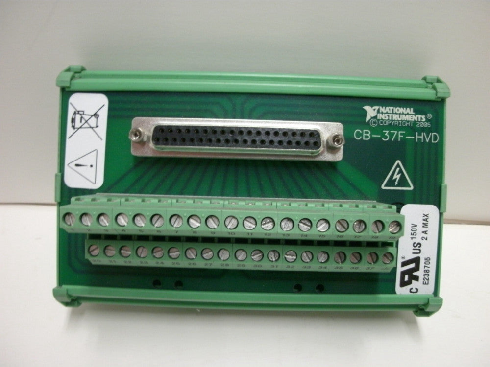 NATIONAL INSTRUMENTS CB-37F-HVD HIGH VOLTAGE TERMINAL BLOCK DIN-RAIL MOUNT