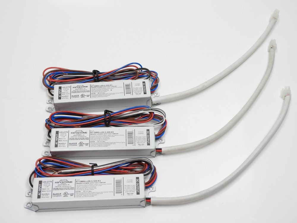 (Lot of 3) Keystone KT-EMERG-LED-5-500-K1 Emergency LED Driver 120-277V 3.2W 21-