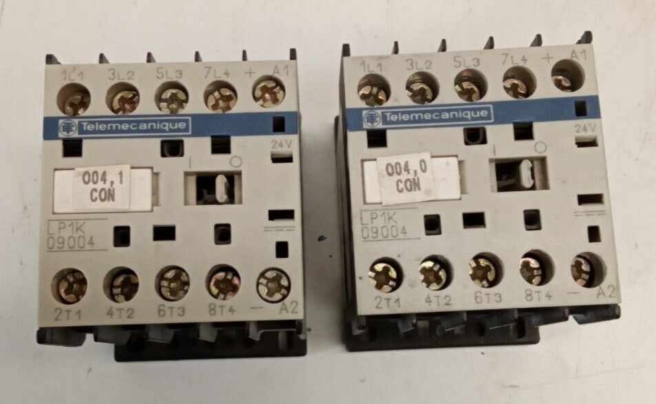 TELEMECANIQUE Contacter LP1K09004 24V Coil 20A AMP (Lot of 2)