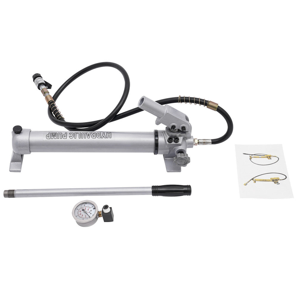 Manual Hydraulic Hand Pump Hydraulic Hand Pump with Pressure Guage US STOCK