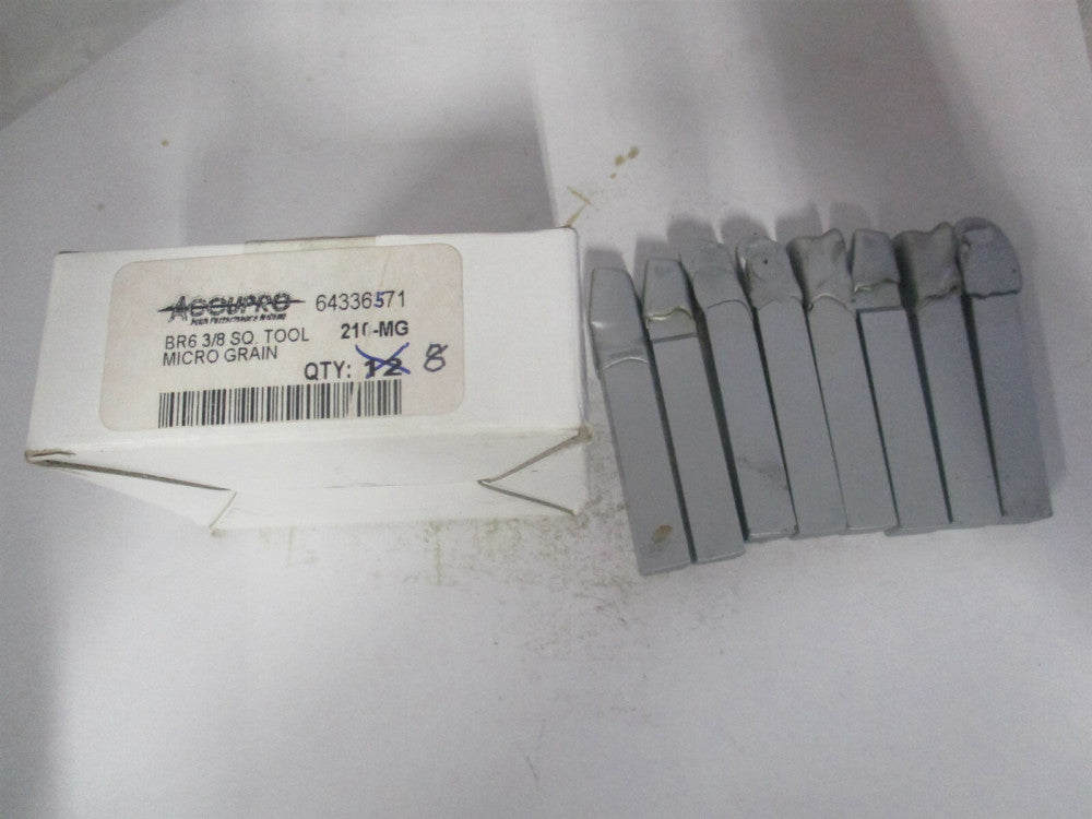 (210-MG) 3/8 x 3/8" Shank, Lead Angle Turning Single Point Tool Bit - Pack of 8