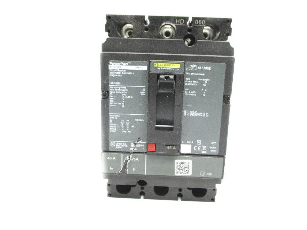 SQUARE D HDL36045 600V 45A (AS PICTURED) NSNP