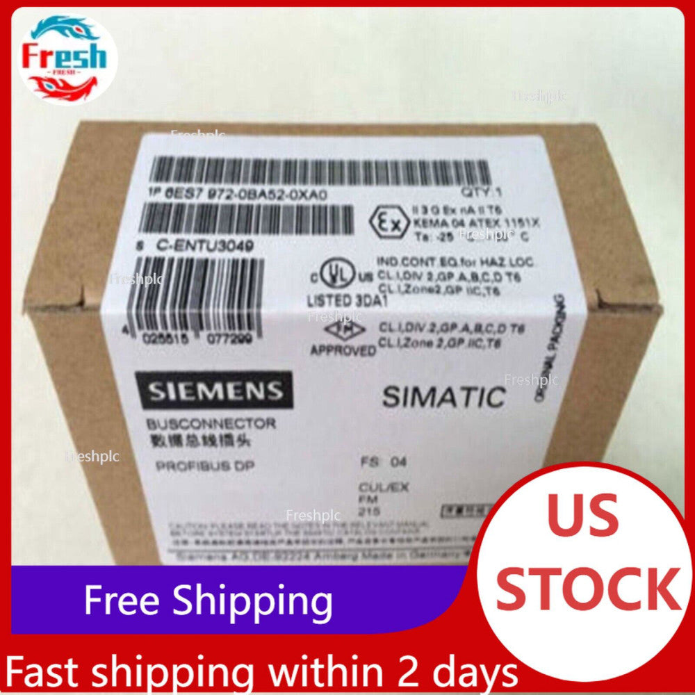 New In Box Siemens 6ES7972-0BA52-0XA0 6ES7 972-0BA52-0XA0 Bus Connector