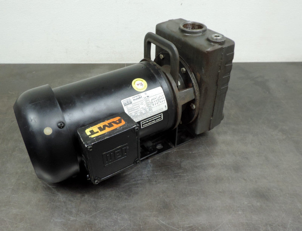 AMT WEG 282M-95 Cast Iron Self Priming Centrifugal Pump 3440 RPM 3 HP 1626-312