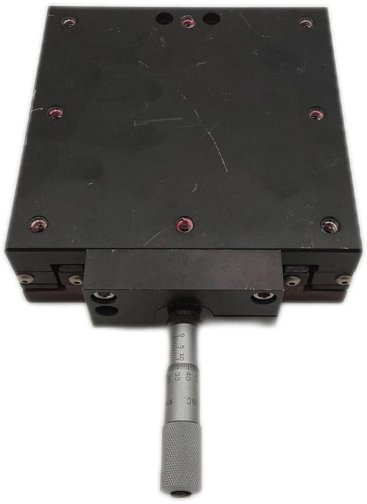 DAEDAL 6x6 Linear Translation Stage w/25mm Starrett Micrometer