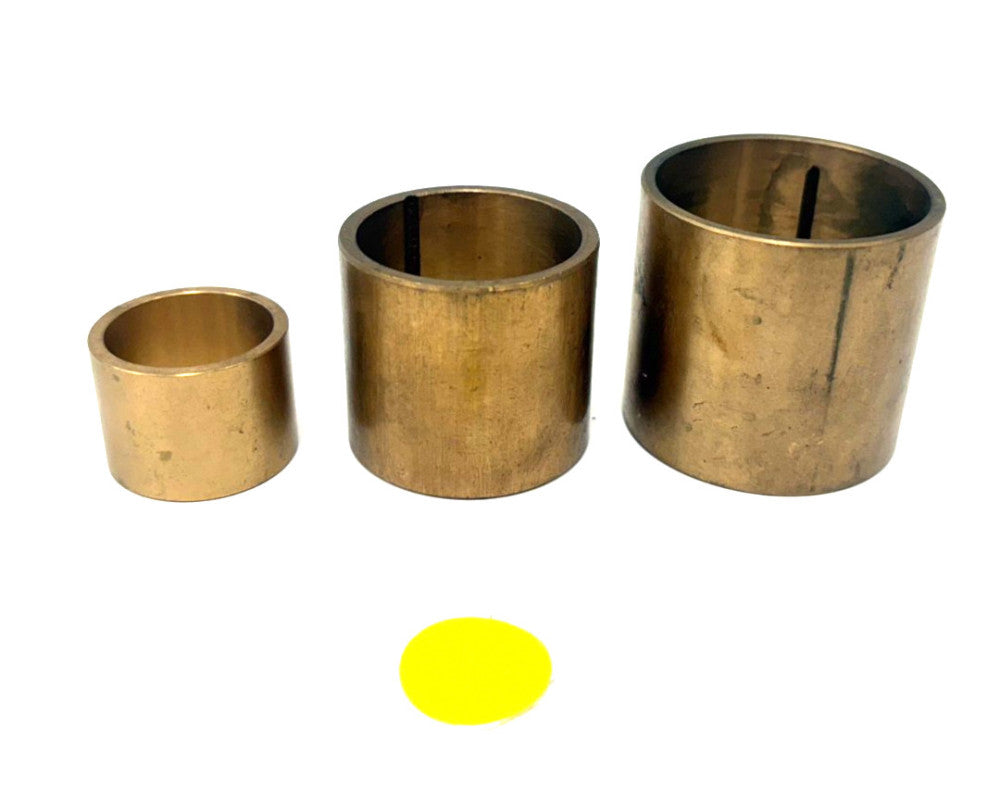 UNBRANDED BRASS BUSHINGS SIZES: 1-5/8", 1-3/8", 1" LOT OF 3