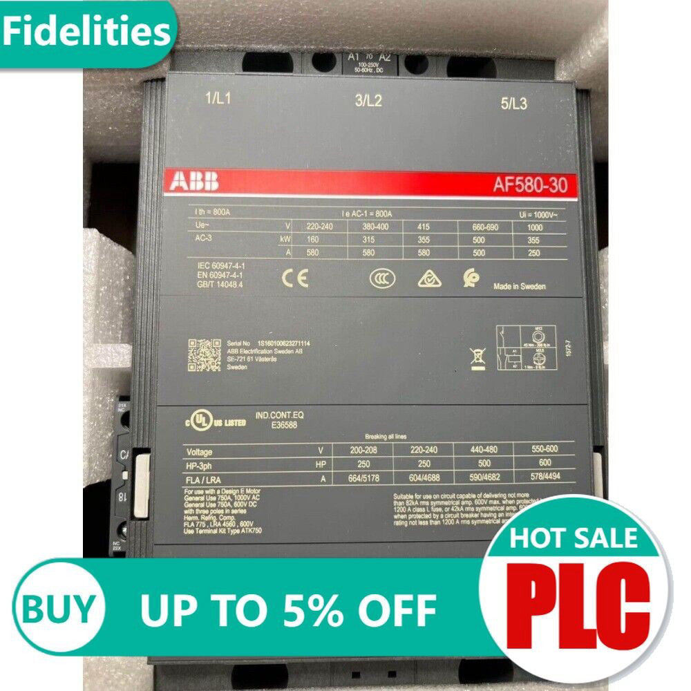 1pcs new ABB AF210-30-11 Contactor 100-250V 20-60V 48-130V US Free TAX