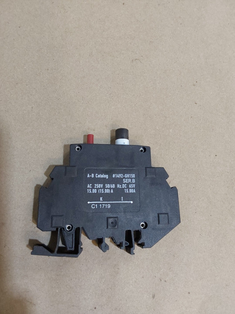 New Allen Bradley 1492-GH150 Miniature Circuit Breaker 15A 1P 125V - No Box