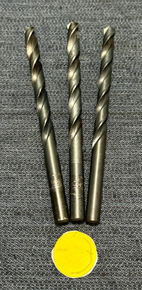 CLE-FORGE HSS 2 FLUTE DRILL BIT ASSORTED LOT OF 3