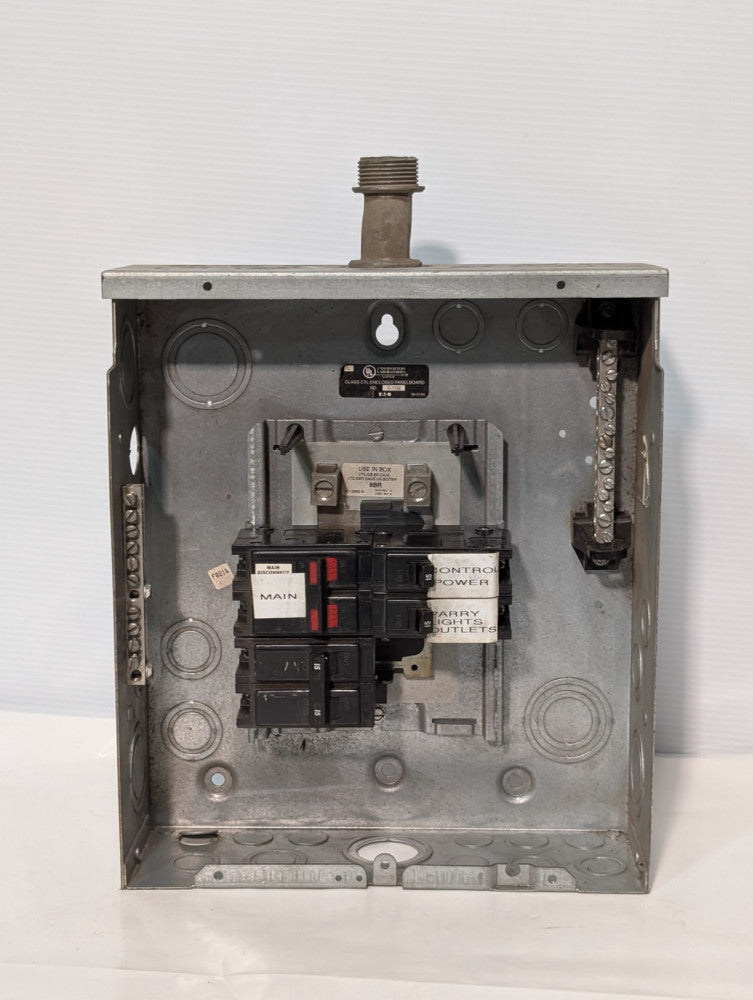 Eaton C-1722 Class CTL Enclosed Panelboard, 11"x13"x3-1/2" Galvanized, Pre-Owned
