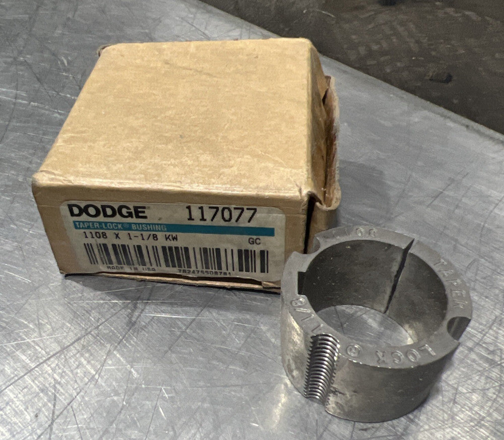 DODGE 117077 1108 X 1-1/8 KW Nos Surplus. No Set Screws