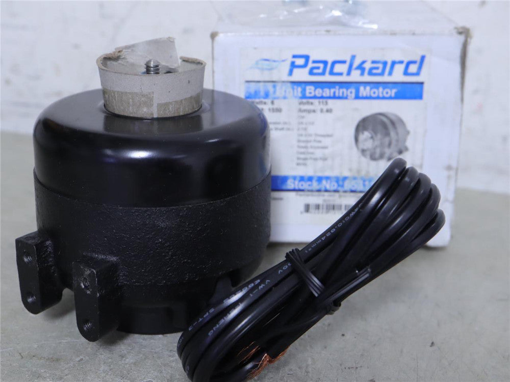 Packard 65311 Unit Bearing Motor 6W CW 115V 1550RPM 0.40Amps
