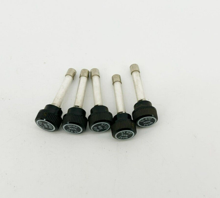 Lot of 5 Bussmann New GLR 15 Fuses, 15 A, 300V