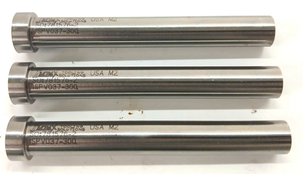 IMPAX TOOLING BLANK MOLD DIE AND PUNCHES M2 ISPV037-300 SHAFT DIA 3/8 LOT OF 3
