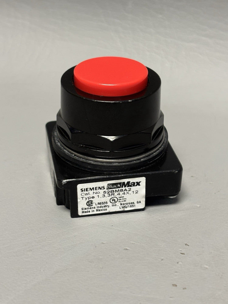 SIEMENS 52BM8A2 30MM BLACKMAX RED PUSH BUTTON