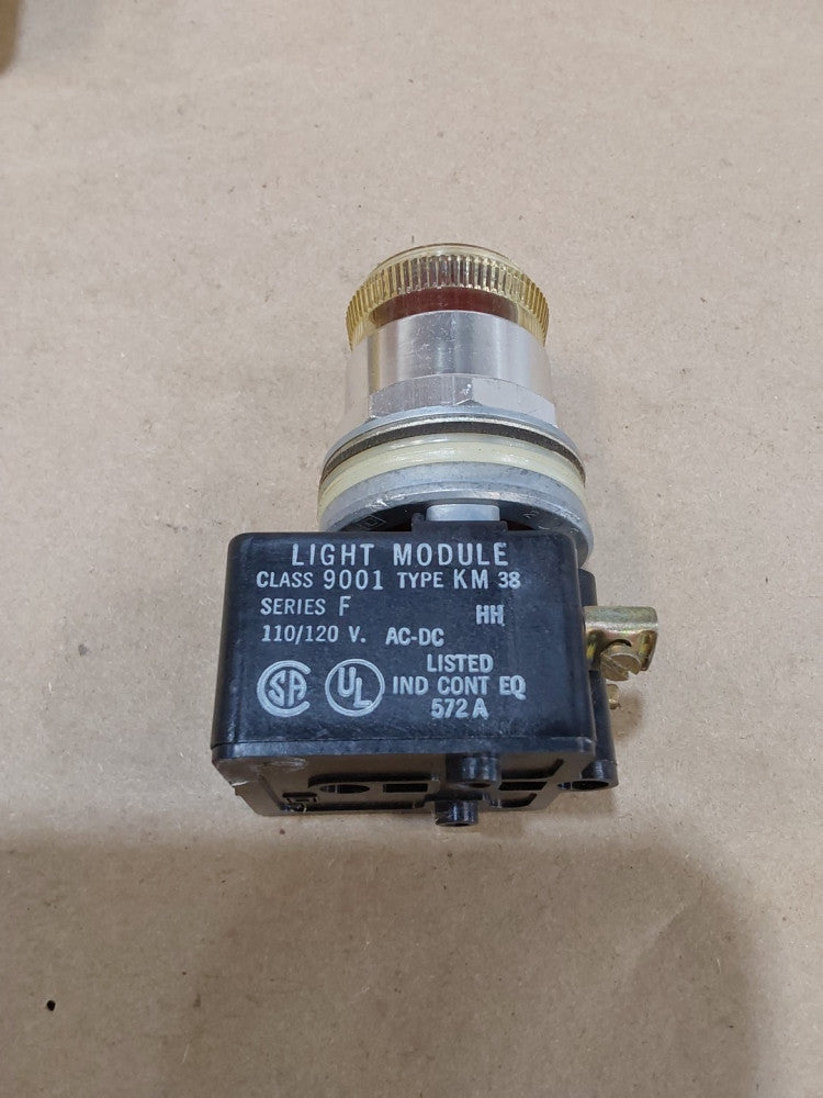 New open box Square D Class 9001 red stop switch #K1L-38 Ser F