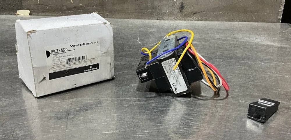 White-Rodgers 90-T75C3 Class 2 Transformer NOS SURPLUS. Chipped Corner As Seen