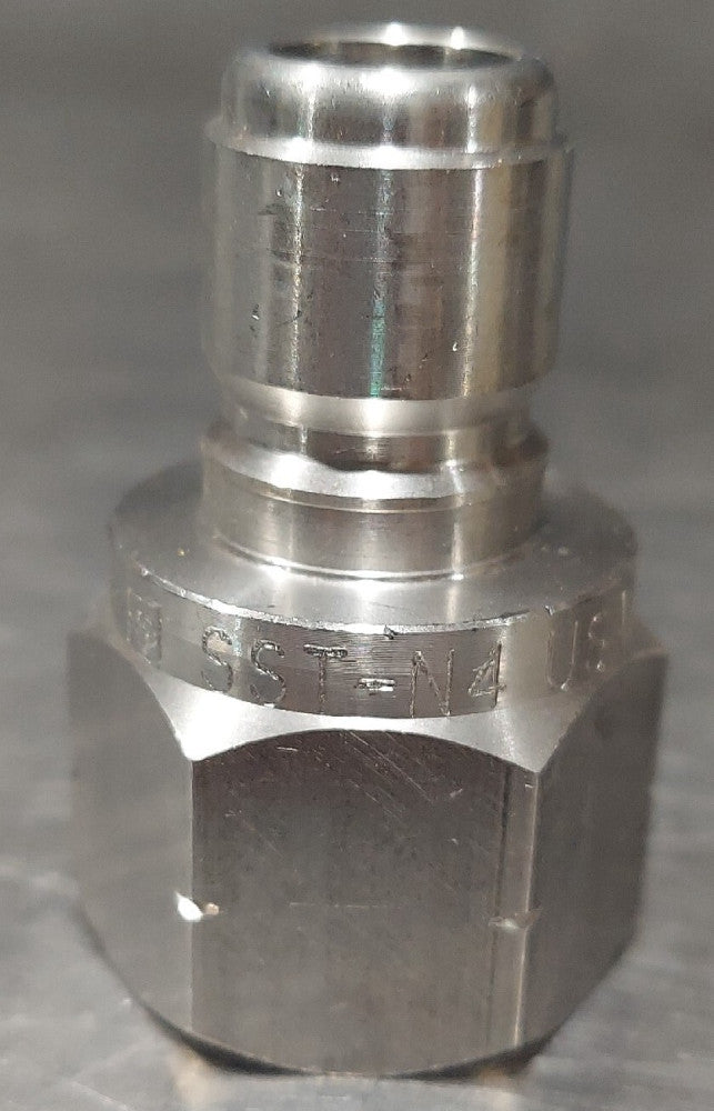 PARKER SST-N4 Hydraulic Quick Connect Hose Coupling: 1/2" Coupling Size, 303 SS