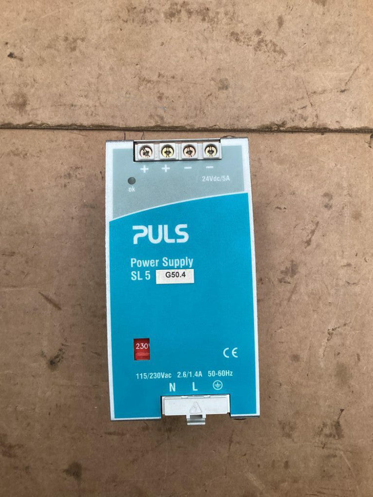 Puls SL 5 Power Supply; SL5.100 115/230V; 2.6/1.4A; 50-60Hz