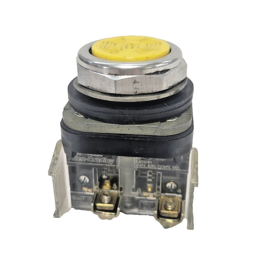 ALLEN-BRADLEY NEMA 4.13 800T-A SER T CONTACT BLOCK YELLOW PUSH BUTTON