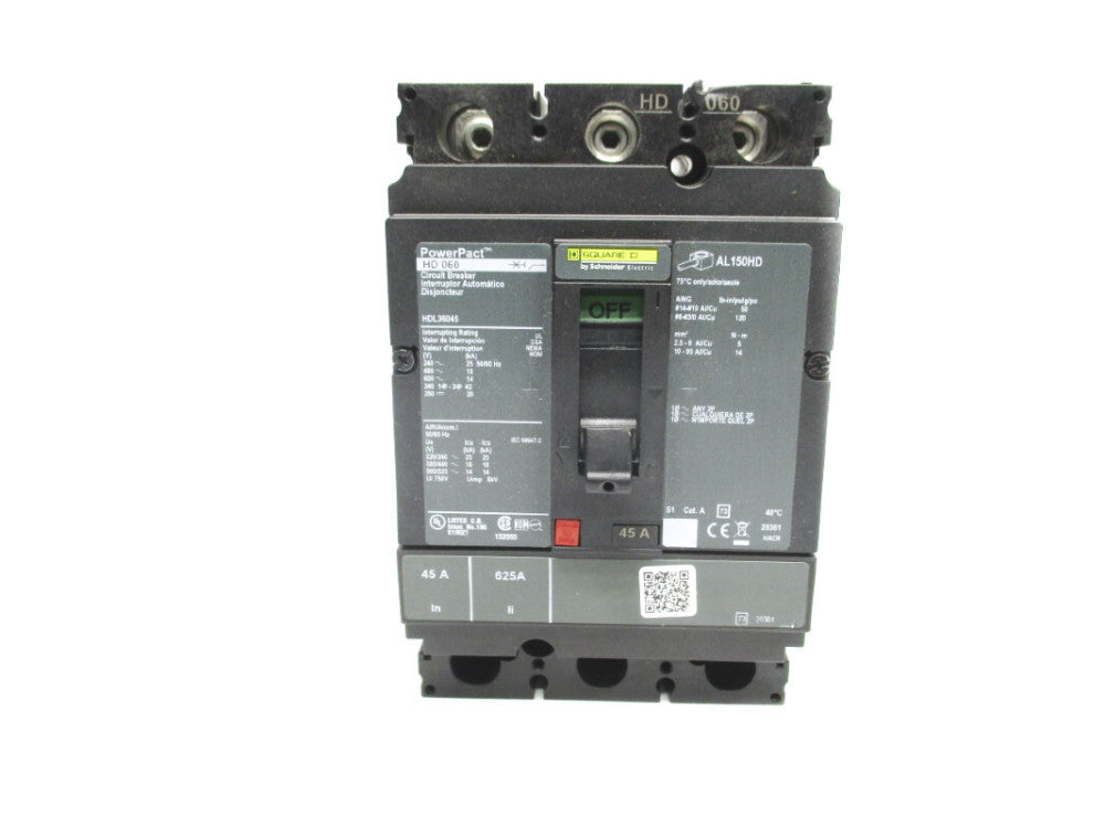 SQUARE D HDL36045 600V 45A NSNP