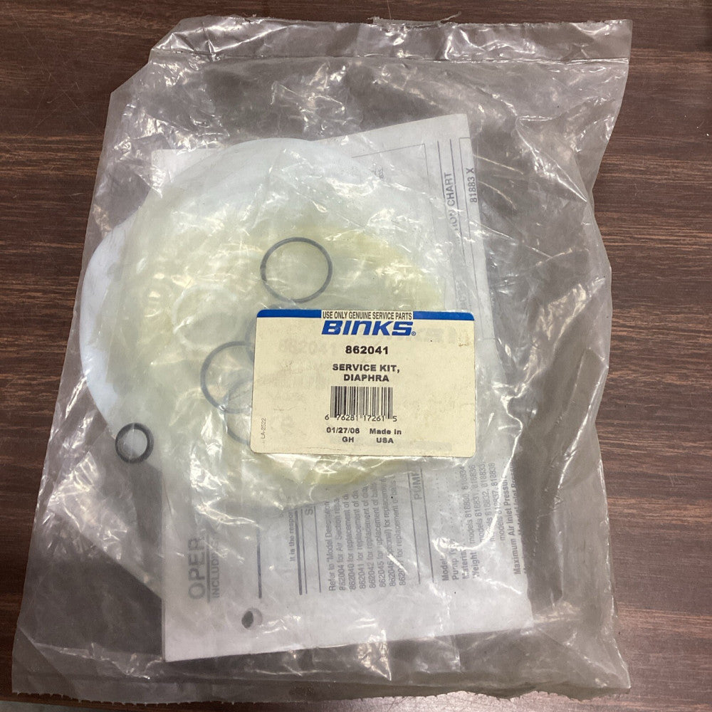 BINKS 862041 Service Kit Diaphragm