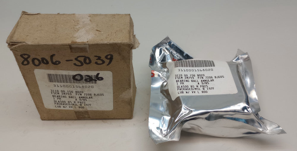 SKF Type 7206 BJG05 Angular Contact Ball Bearing 30mm X 62mm X 16mm (Pack of 2)