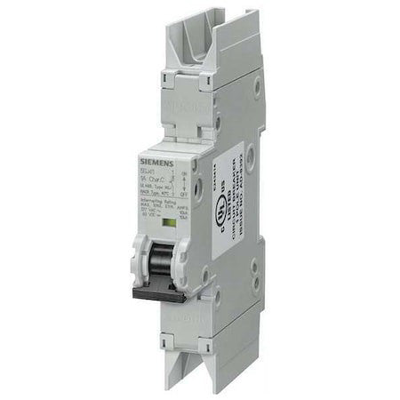 Siemens 5Sj41257hg42 Iec Miniature Circuit Breaker, 5Sj4 Series, 25A, 1 Pole,
