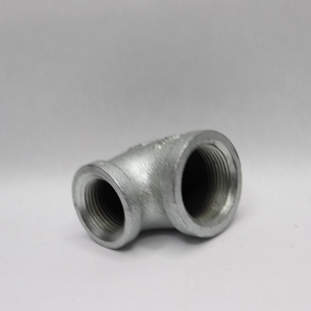 90 Degree Reducing Elbow Iron Female Thread 1 1/4" x 1"
