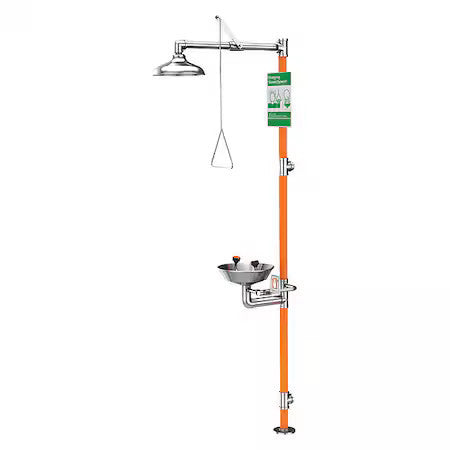 Guardian Equipment G1991-316 Shower With Eyewash, Floor Mount, Stainless Steel