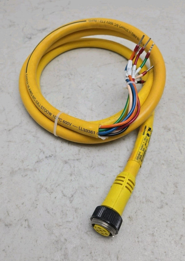 Brad Harrison 106000A01F120 6P Female Straight 16/6 Awg Pvc Cord 6ft Length